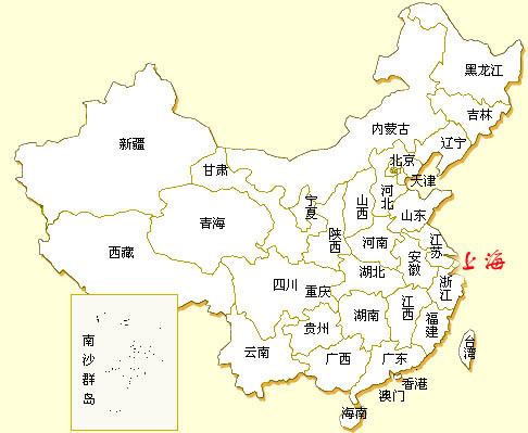 上海的地理位置