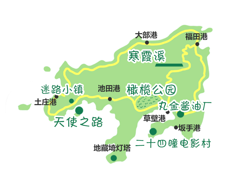 小豆岛地图