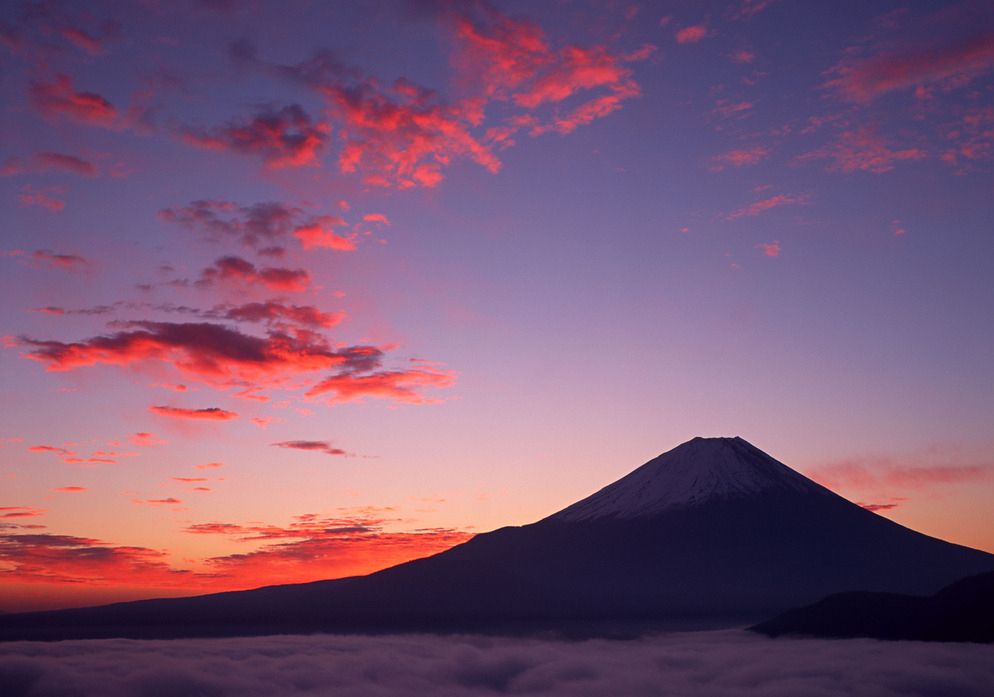 富士山夕阳 图源于