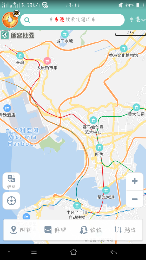 有没有香港手绘地图的蜂蜂谢谢