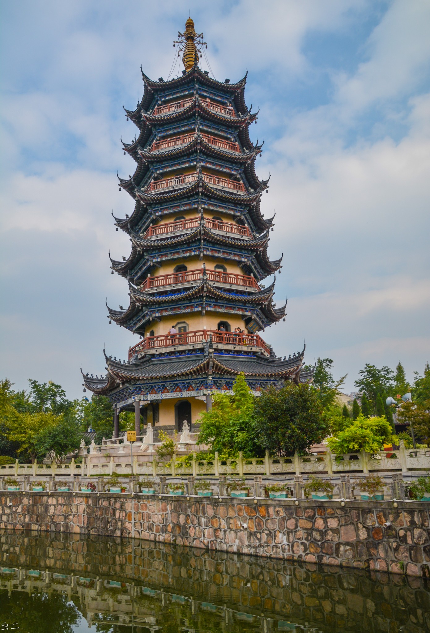 如皋定慧禅寺-观音塔-师范学堂-文昌阁-颐园(古塔巡礼系列之101)新建