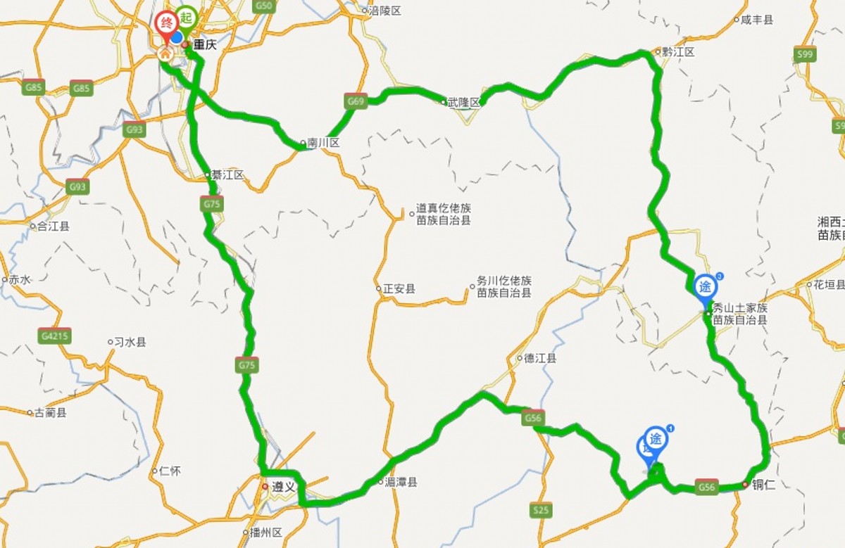娄山关梵净山亚木沟2日自驾记行