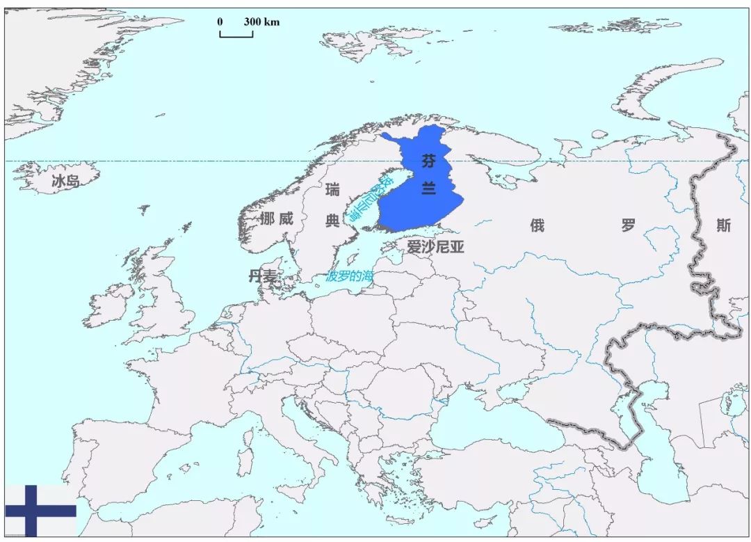 芬兰共和国是一个位于 欧洲北部,波罗的海北岸国家.