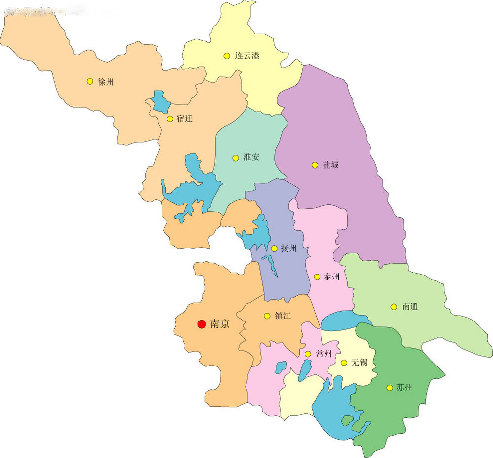 长江下游   南京邮编:210000  南京区号:025  南京行政区划(2013年