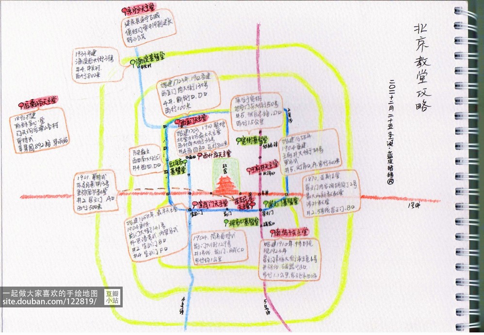 【手绘地图】北京教堂全攻略,给喜欢走访教堂的盆友zt