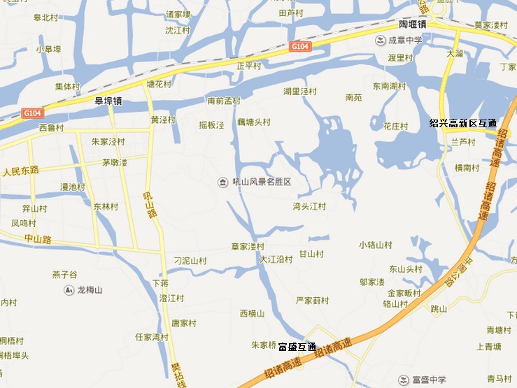 吼山景区地图.