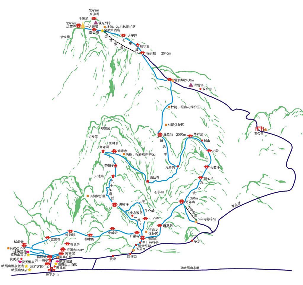 登山人员 用时 门票信息 徒步路线 住宿 干粮准备 登山装备 华山,峨眉
