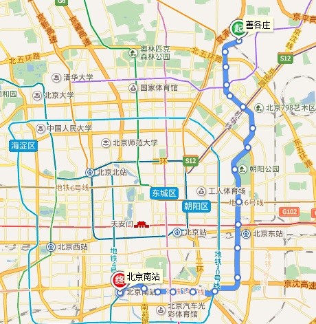 北京南站,有没有地铁,几号线?