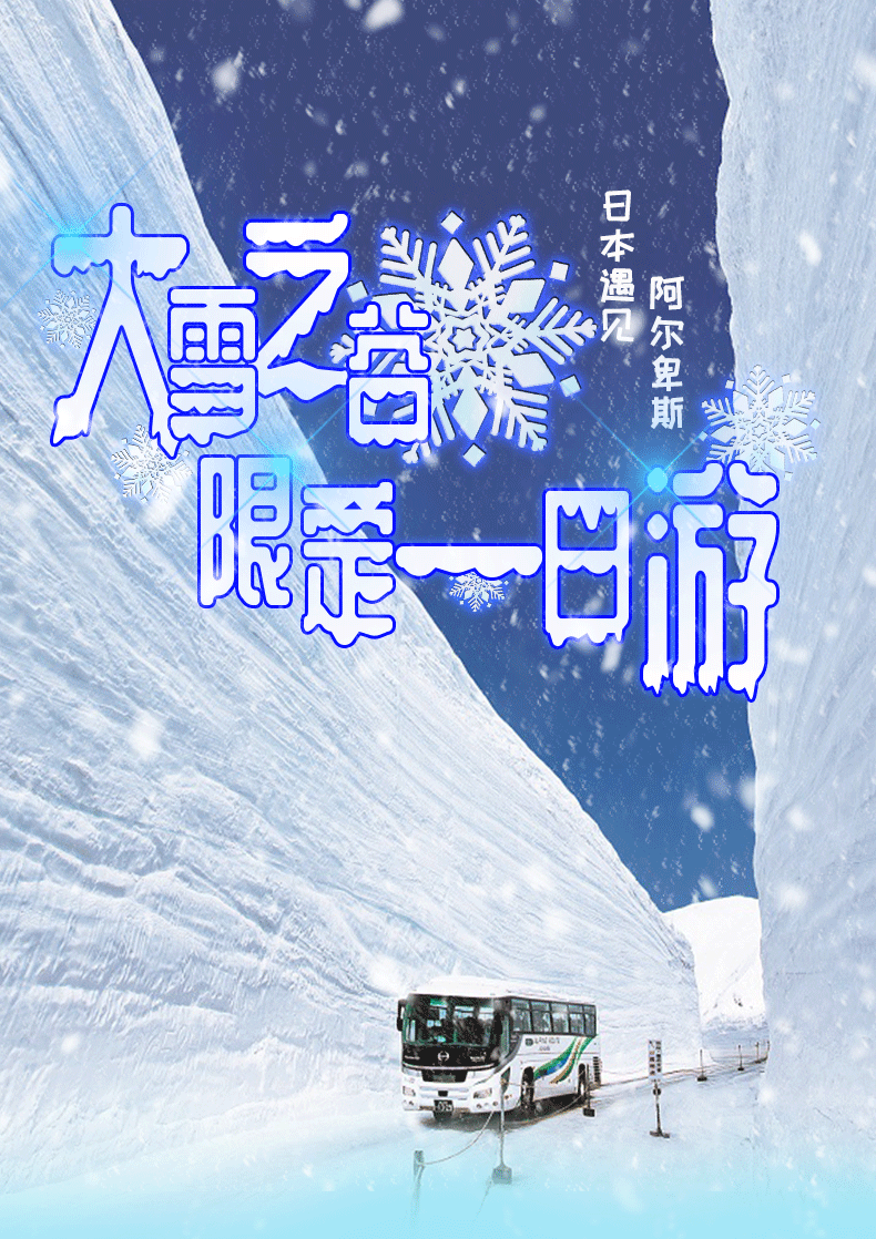 日本遇见阿尔卑斯 立山黑部雪之大谷一日游 (2020年4/5月限定 名古屋