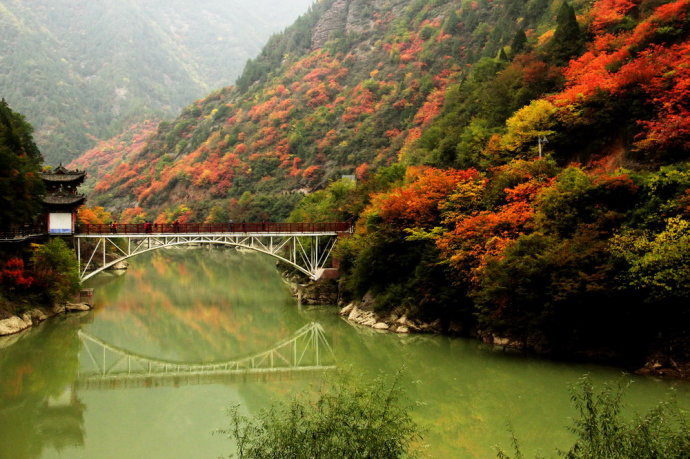 秋走靈官峽圖片45,鳳縣旅遊景點,風景名勝 - 馬蜂窩圖庫 - 馬蜂窩